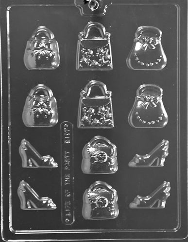Small Purses And Shoes Chocolate Mold - LPD107