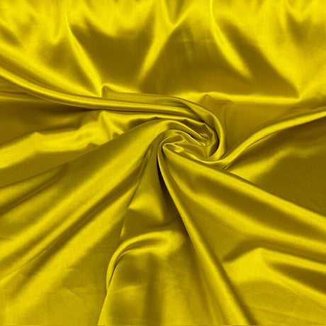 1 Yard 60” Stretch Charmeuse Satin Fabric – 195 GSM, Silky 2 Way Stretch for Bridal, Evening Dresses &amp; Event Décor (97% Polyester, 3% Spandex)