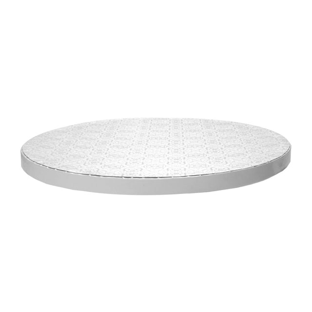 O'Creme Round White Cake Drum Board, 20" x 1/2" High, Pack of 5