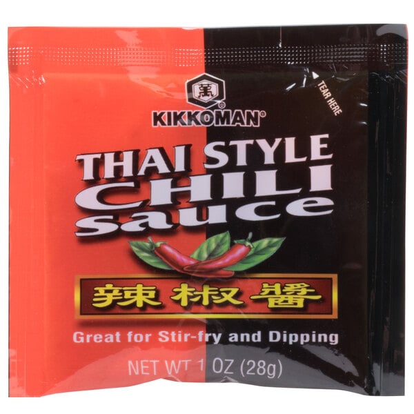 Kikkoman Thai Style Chili Sauce 1 oz. Packet - 300/Case