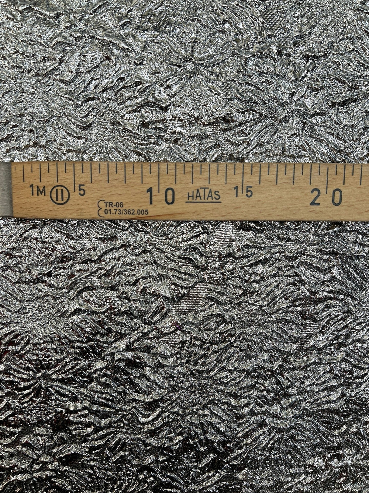 Silk Jacquard Lurex Fabric Silver