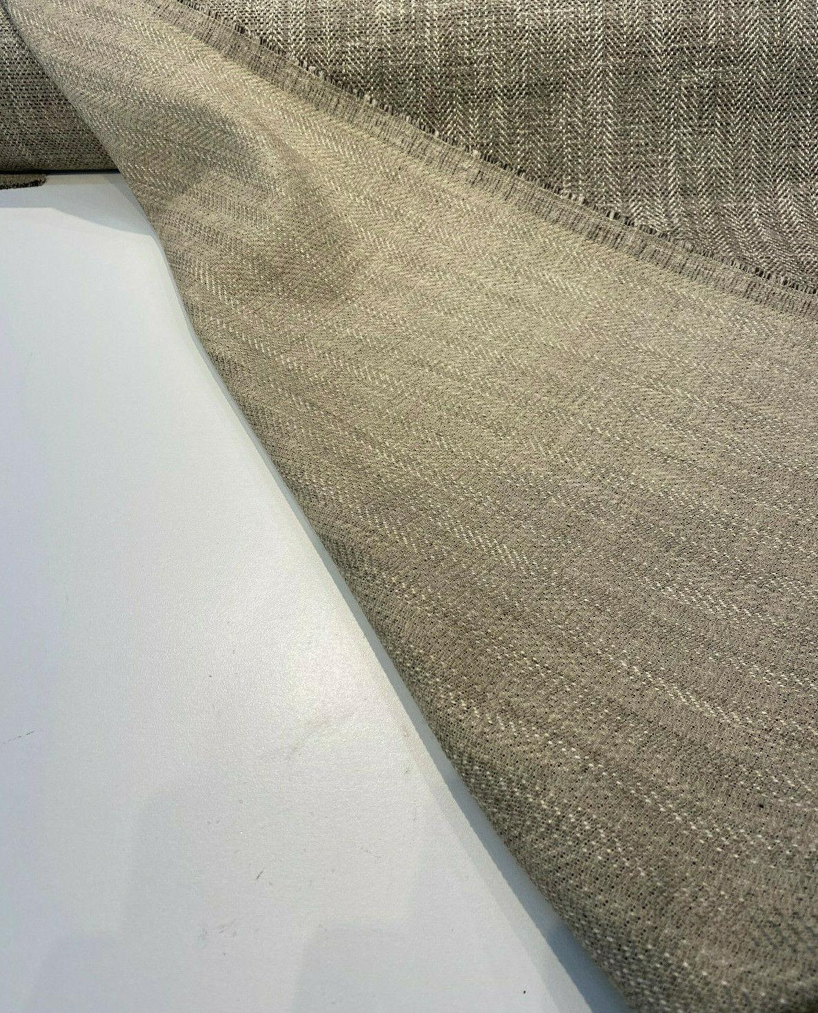P Kaufmann Tact Chenille Upholstery Fabric - Graphite Herringbone, 56" Width (1 Yard)