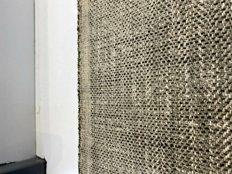 P Kaufmann Tact Chenille Upholstery Fabric - Graphite Herringbone, 56" Width (1 Yard)