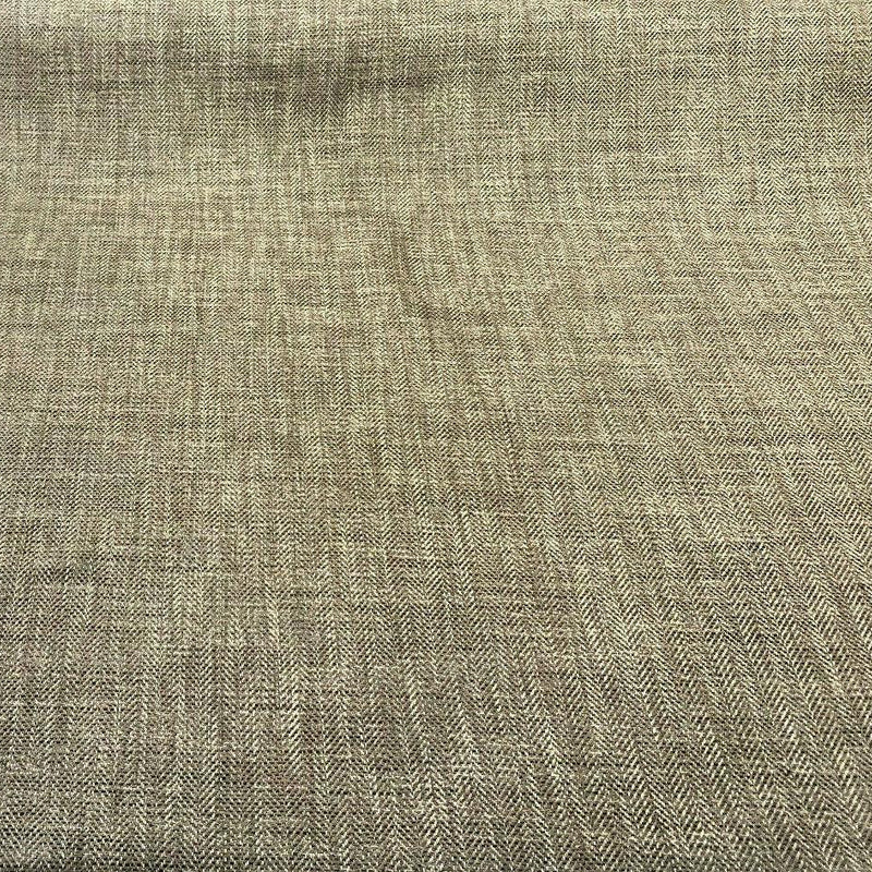 P Kaufmann Tact Chenille Upholstery Fabric - Graphite Herringbone, 56" Width (1 Yard)