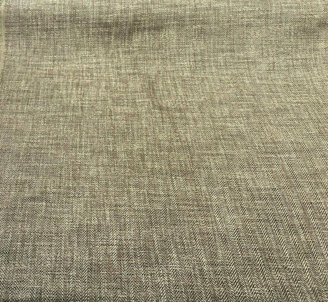 P Kaufmann Tact Chenille Upholstery Fabric - Graphite Herringbone, 56" Width (1 Yard)