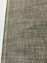 P Kaufmann Tact Chenille Upholstery Fabric - Graphite Herringbone, 56" Width (1 Yard)