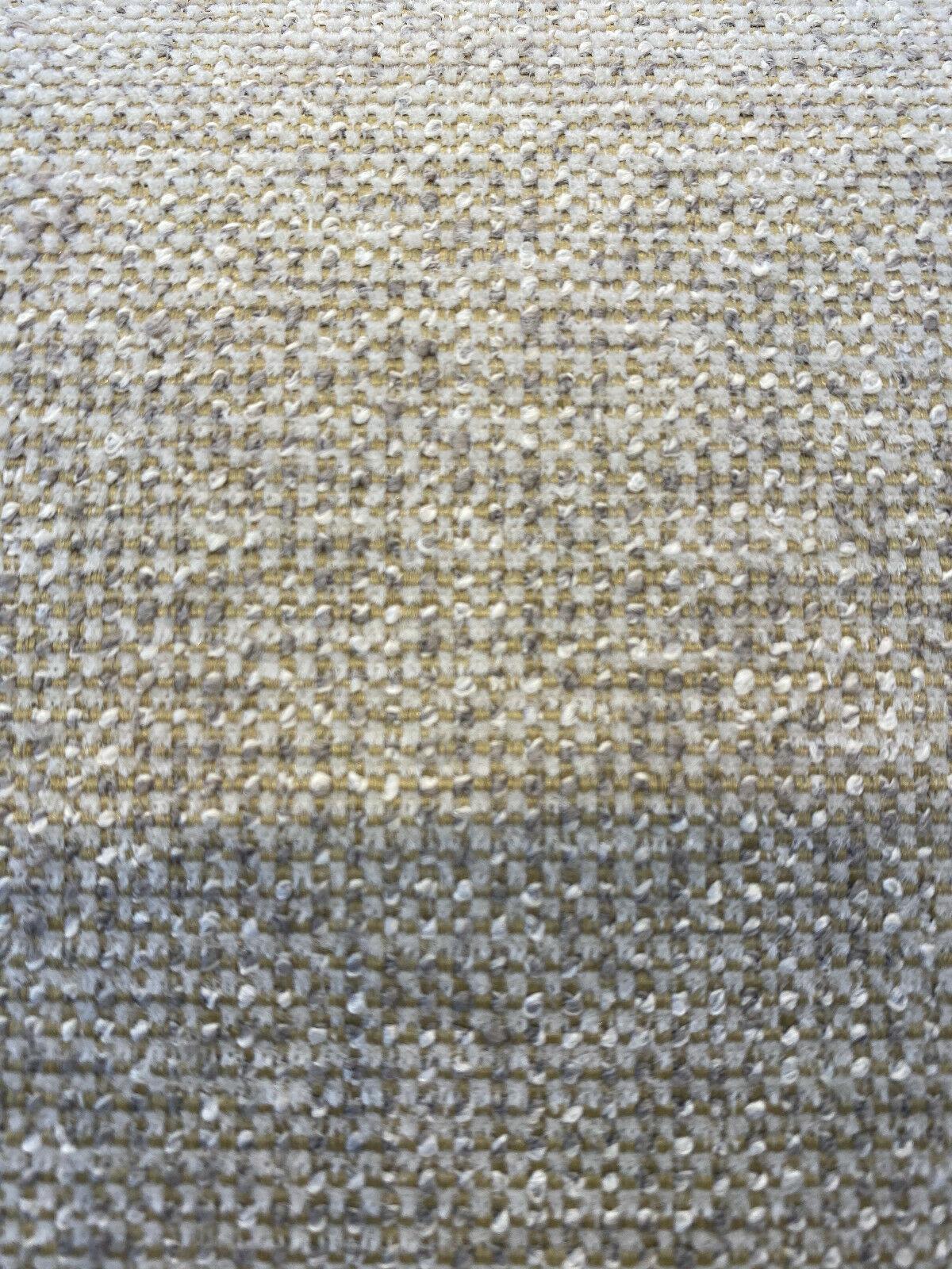 Borealis Stitch Natural Chenille Fabric - Natural With Hints Of Antique Gold And Gray, 54" Width (1 Yard)