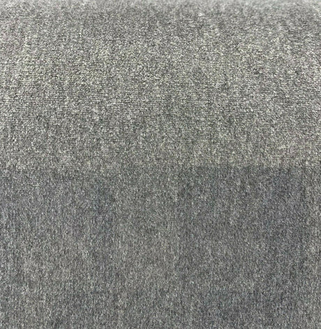 Perennials Plushy Gris Gray Solution-Dyed Acrylic Velvet Fabric - Gris Gray, Outdoor Upholstery, 54" Width (1 Yard)