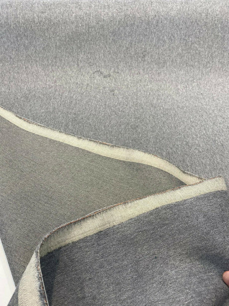 Perennials Plushy Gris Gray Solution-Dyed Acrylic Velvet Fabric - Gris Gray, Outdoor Upholstery, 54" Width (1 Yard)