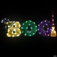 50" LED Lighted Tinsel 'Boo' Outdoor Halloween Decoration