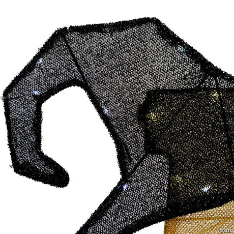50-Inch LED Lighted Tinsel 'Boo' Outdoor Halloween Decoration