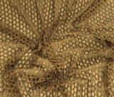 Fishnet Knit Taupe Nylon Polyester