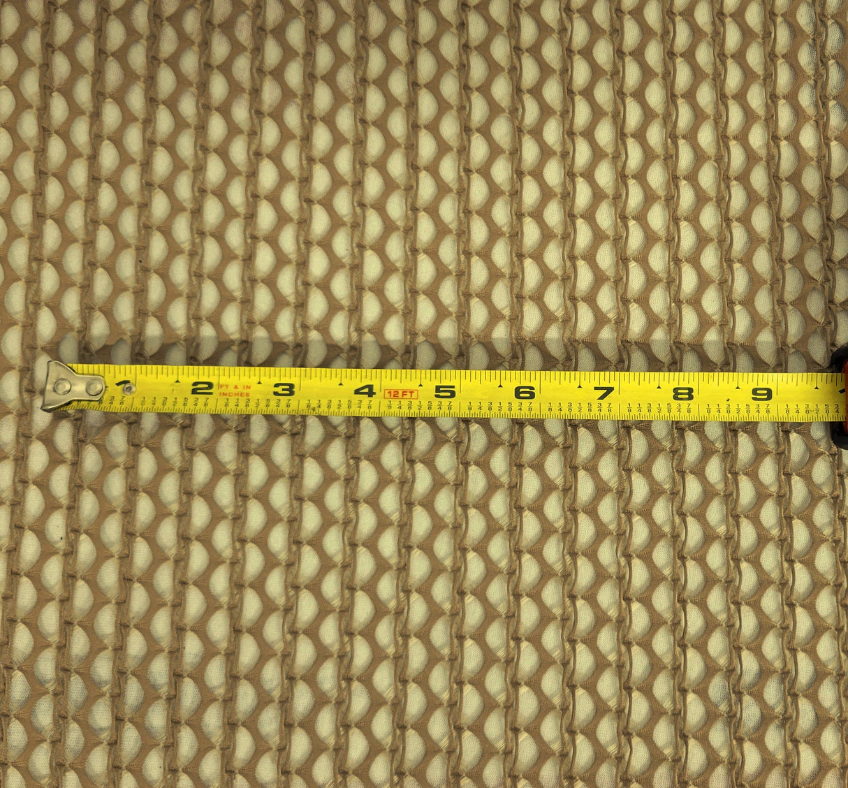 Fishnet Knit Taupe Nylon Polyester