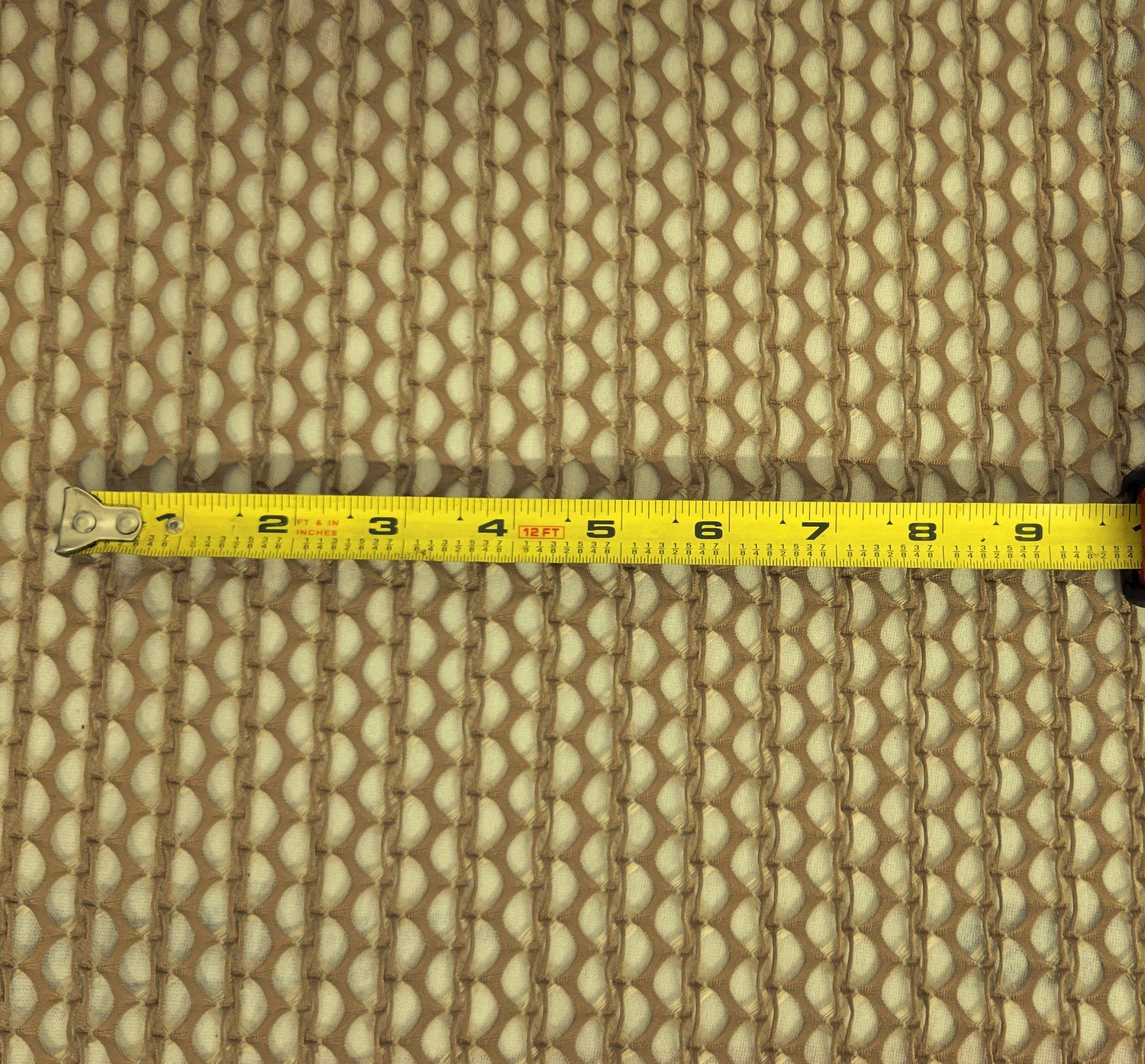 Fishnet Knit Taupe Nylon Polyester