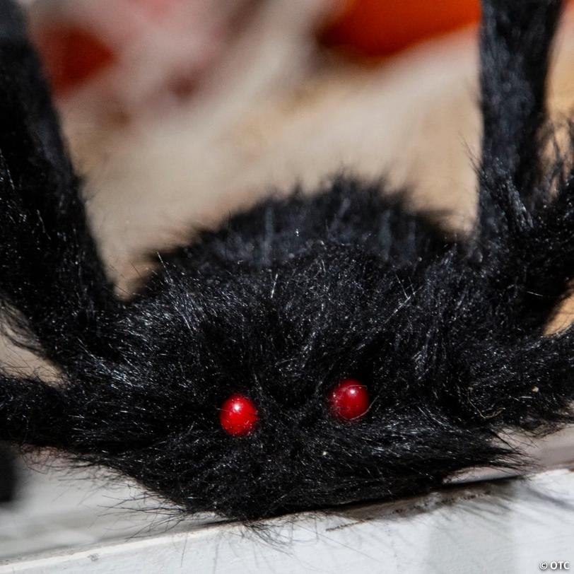 50" Poseable Hairy Spider Halloween Decoration