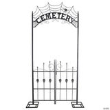 50" x 105" Metallic Cemetery Archway Gate Halloween Decoration