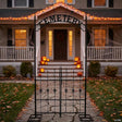 50" x 105" Metallic Cemetery Archway Gate Halloween Decoration