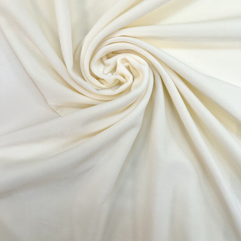 Viscose Cotton Pile Fabric White