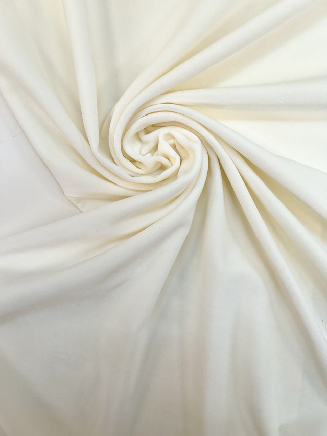 Viscose Cotton Pile Fabric White