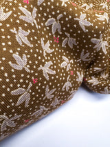 Wool Twill Brown Green Printed