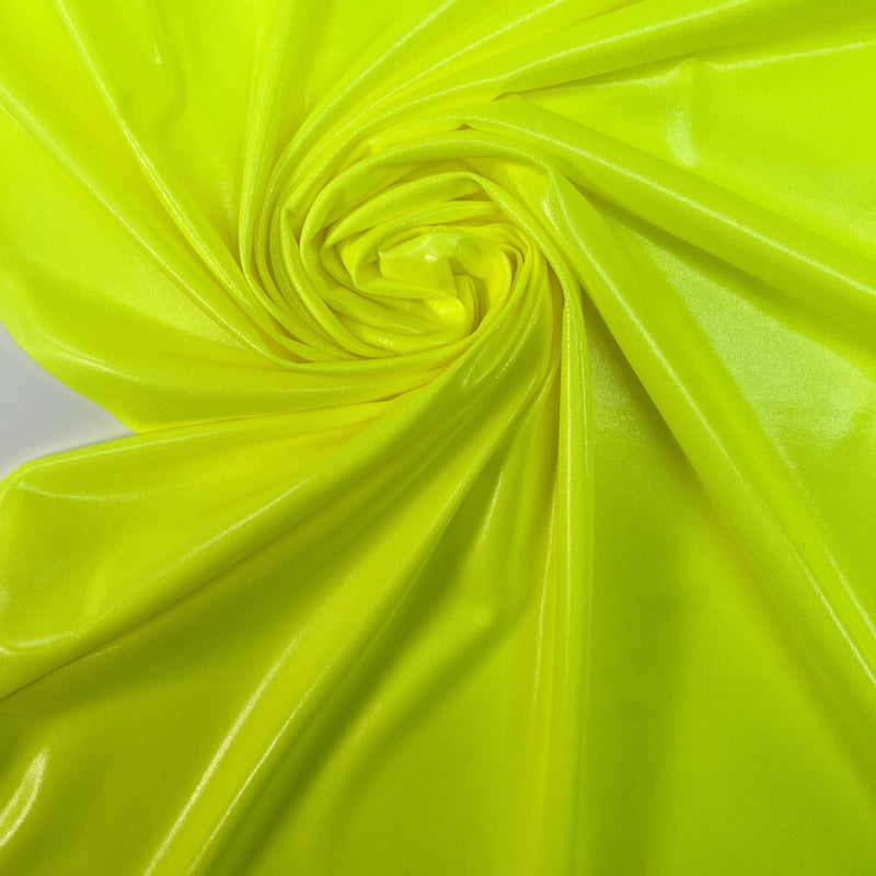 Yellow Green Coated Knitted Fabric