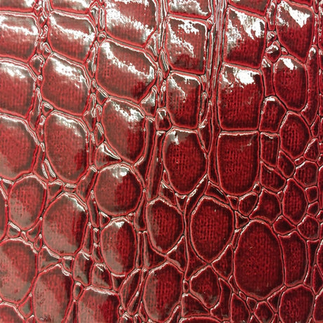 Faux Crocodile Vinyl Fabric - Crocodile Embossed, 54" Width (1 Yard)