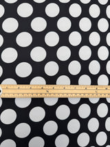Polyamide Crepe Geometric Black White