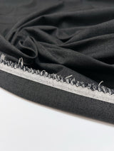 Cotton Blend Woven Stretch Gray Black