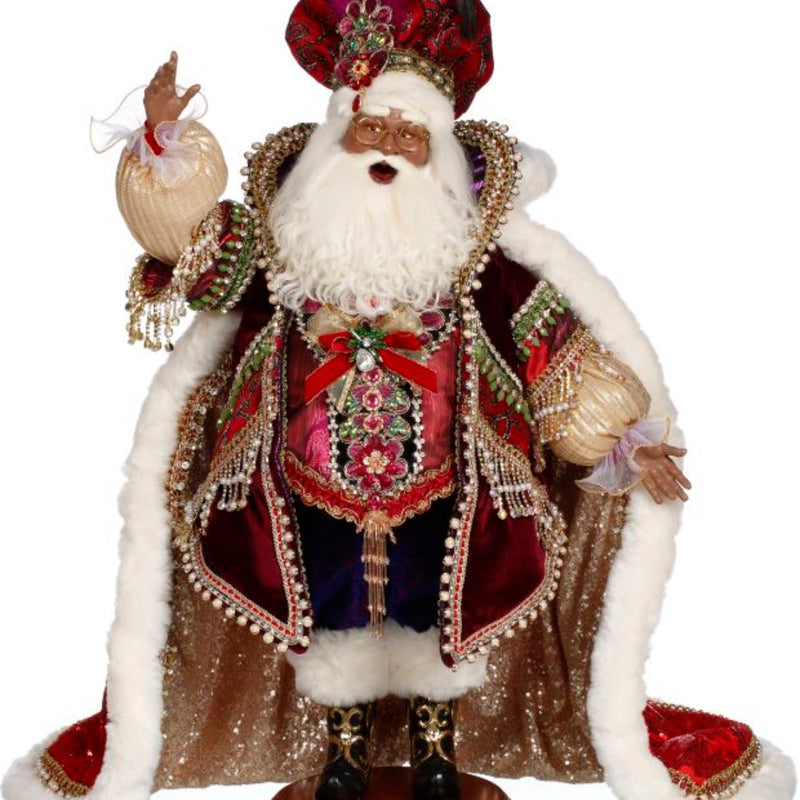 23.5" African American Christmas Jewel Santa - Mark Roberts