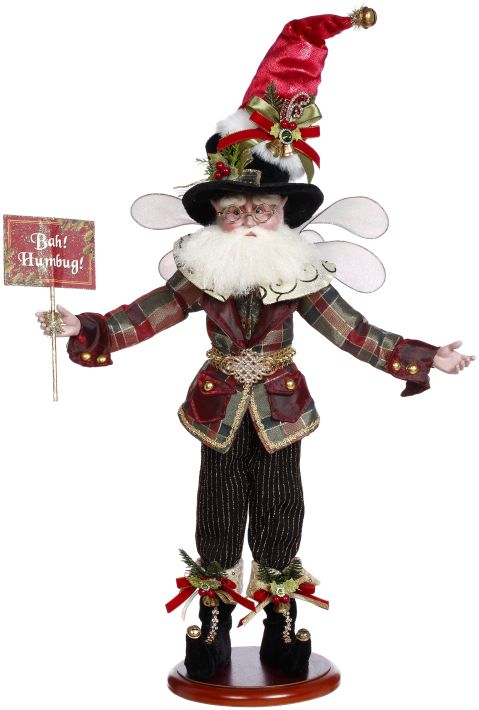 21" Bah Humbug Fairy On Base - Mark Roberts