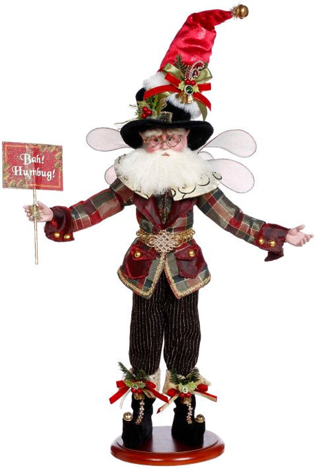 21" Bah Humbug Fairy On Base - Mark Roberts