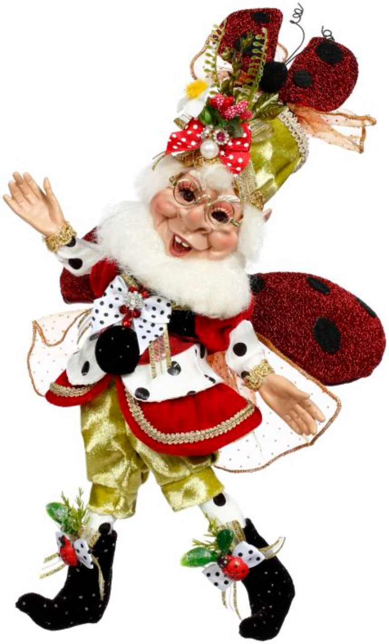 13.5" Lady Bug Elf - Mark Roberts