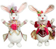 15" Mr & Mrs Fluffy Chubby Rabbit, Set of 2 - Mark Roberts