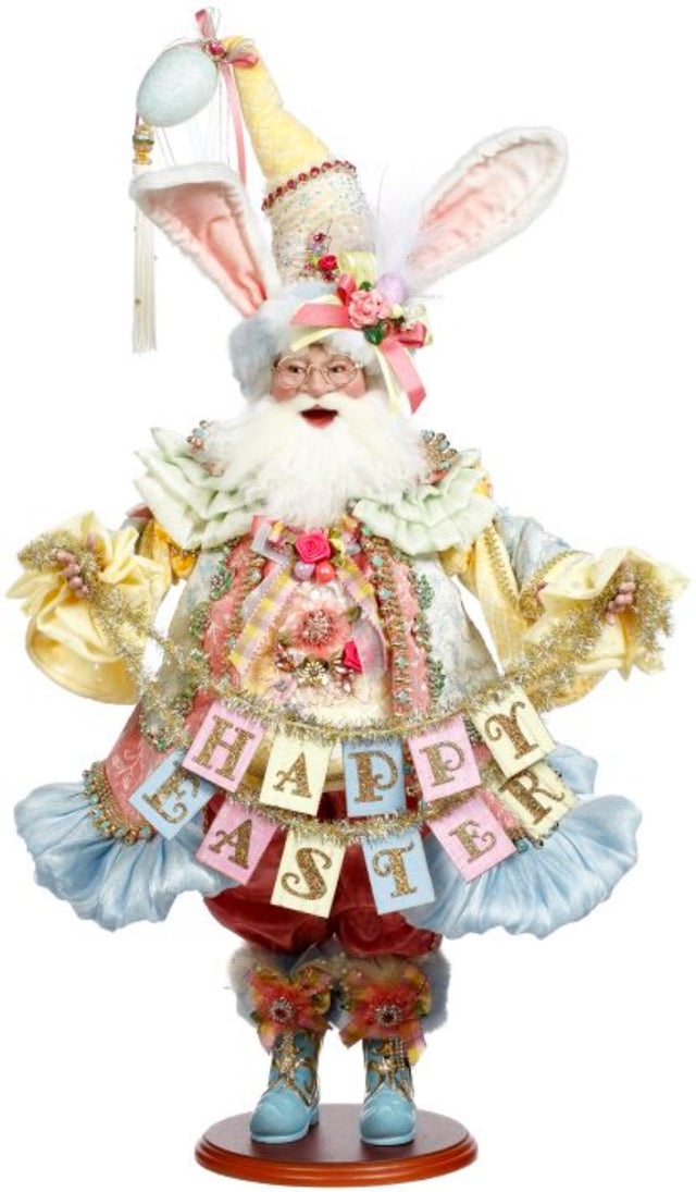 26" Father Easter with Banner - Mark Roberts