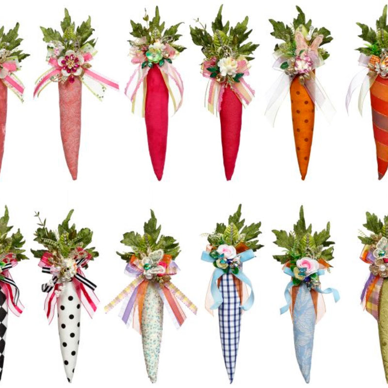 9.5" Jeweled Embellished Carrots, Set of 12 - Mark Roberts