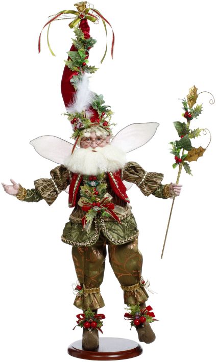 22.5" Holly and Ivy Fairy on Base - Mark Roberts