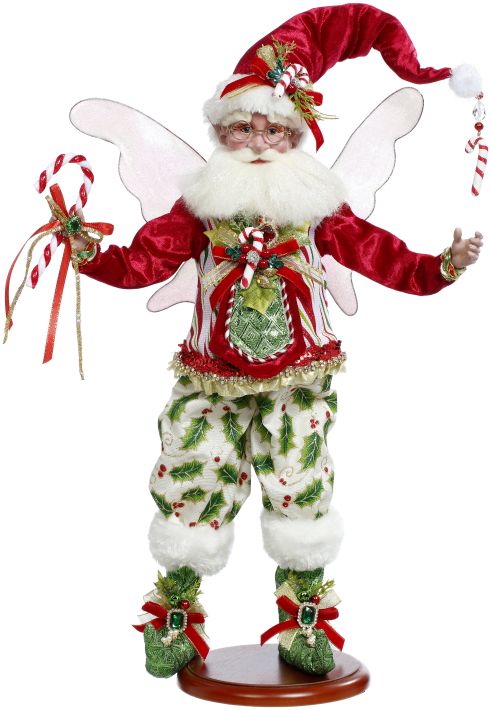 21" Candycane Holly Fairy on Base - Mark Roberts