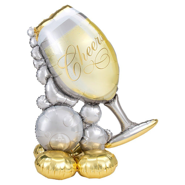 Foil Balloon Bubbly Wine Glass AirLoonz