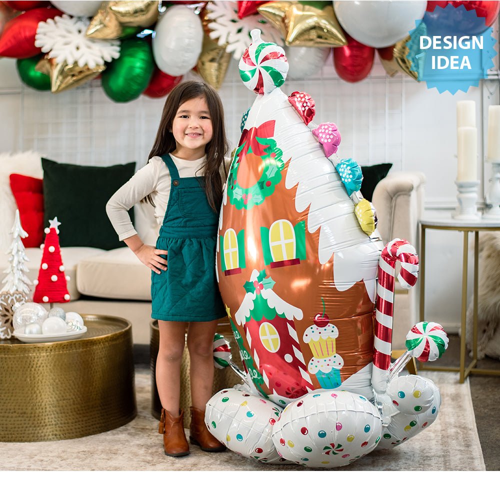 Foil Balloon Gingerbread House AirLoonz