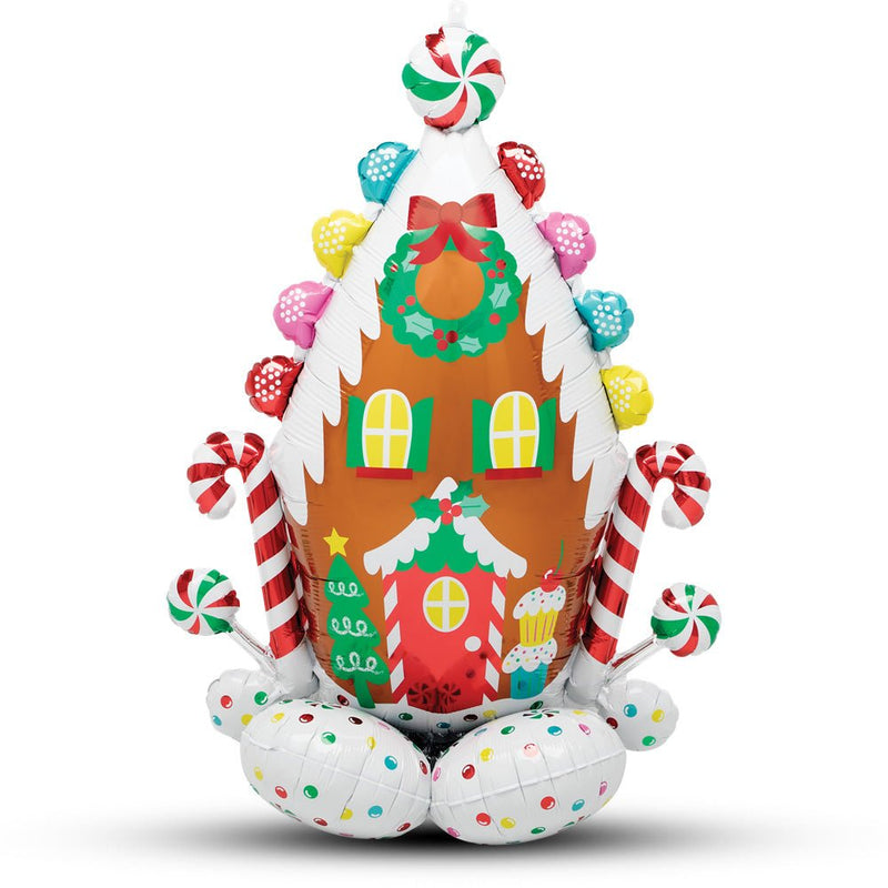 Foil Balloon Gingerbread House AirLoonz