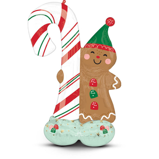 Gingerbread Man AirLoonz Foil Balloon