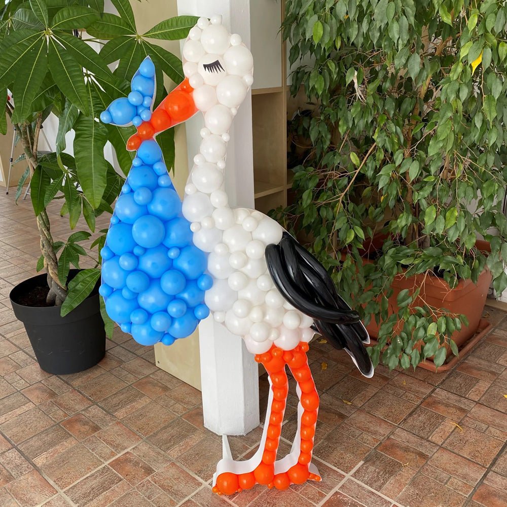 Stork Mosaic Frame Baby Shower Decor