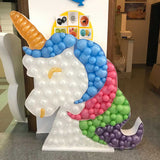 Unicorn Mosaic Frame Party Decoration