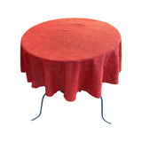 Glitter Shimmer Fabric Tablecloth - Full Covered, 51" Round, Multiple Colors (1 Piece)