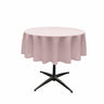 51" Round Polyester Poplin Fabric - Round Tablecloth, 51" Diameter, Color Options (1 Piece)