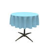 51" Round Polyester Poplin Fabric - Round Tablecloth, 51" Diameter, Color Options (1 Piece)