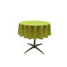 51" Round Polyester Poplin Fabric - Round Tablecloth, 51" Diameter, Color Options (1 Piece)
