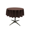 51" Round Polyester Poplin Fabric - Round Tablecloth, 51" Diameter, Color Options (1 Piece)