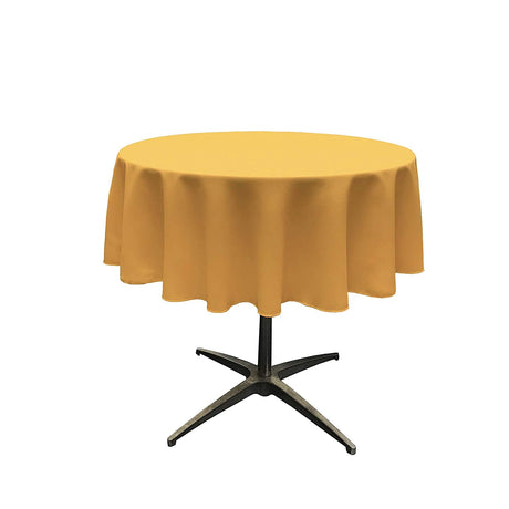 51" Round Polyester Poplin Fabric - Round Tablecloth, 51" Diameter, Color Options (1 Piece)