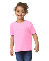 Gildan 5100P Toddler Heavy Cotton Fabric - Light Pink, Short Sleeve, Classic Fit (1 Shirt)
